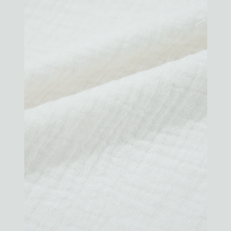 Kamren White Textured Lace Trim Pure Cotton Sleeveless Top