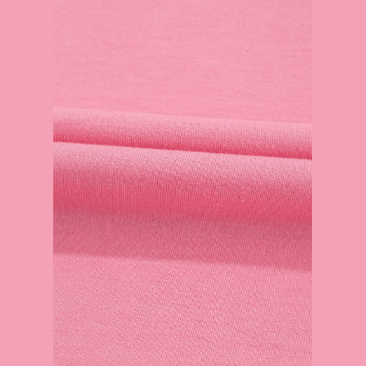 Delphine Peach Blossom Half Sleeve Raw Seam High Low Side Split Top