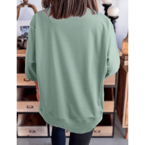 Poli Green Floral Patched Half Sleeve Tunic Top