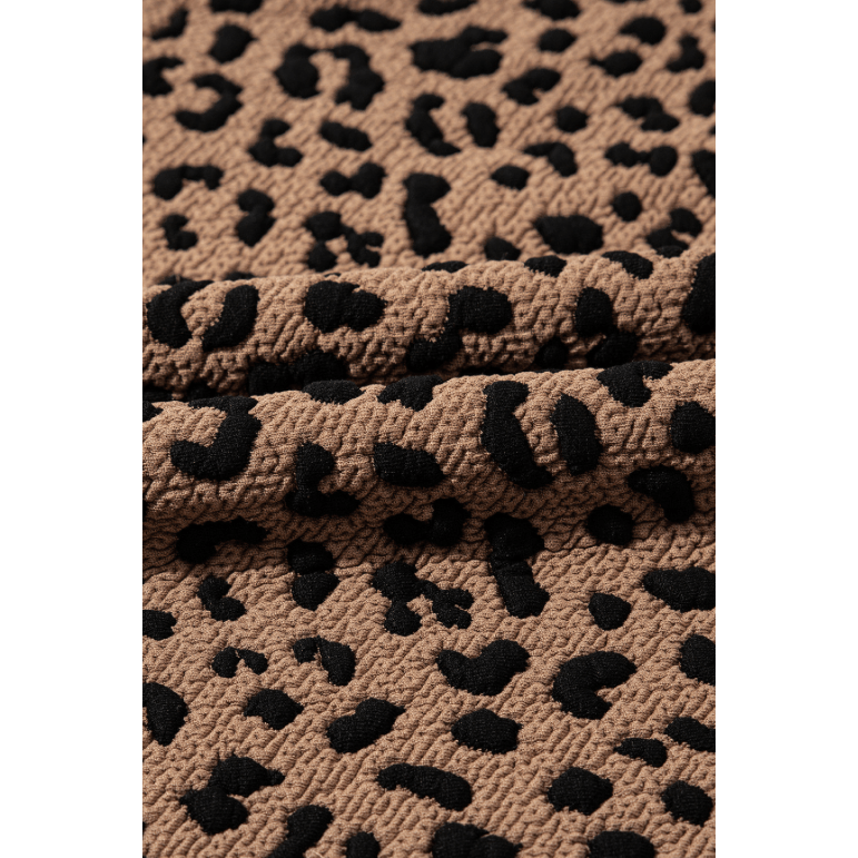 REDUCED!!! Essie Khaki Leopard Print V Neck Sleeveless Collared Mini Dress REDUCED!!!