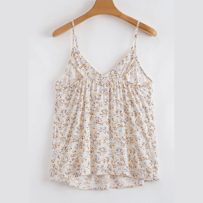 Karabelle Boho Floral Spaghetti Straps Tank Top
