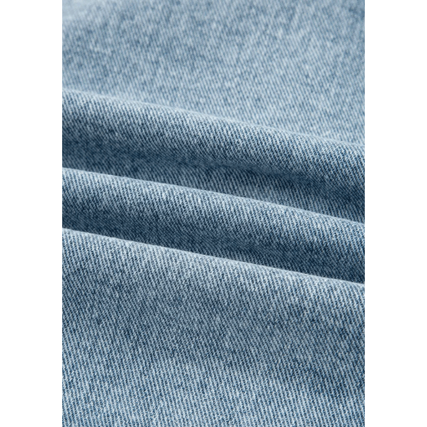 Jodi Scallop Trim Collar Patched Pocket Button Up Denim Jacket