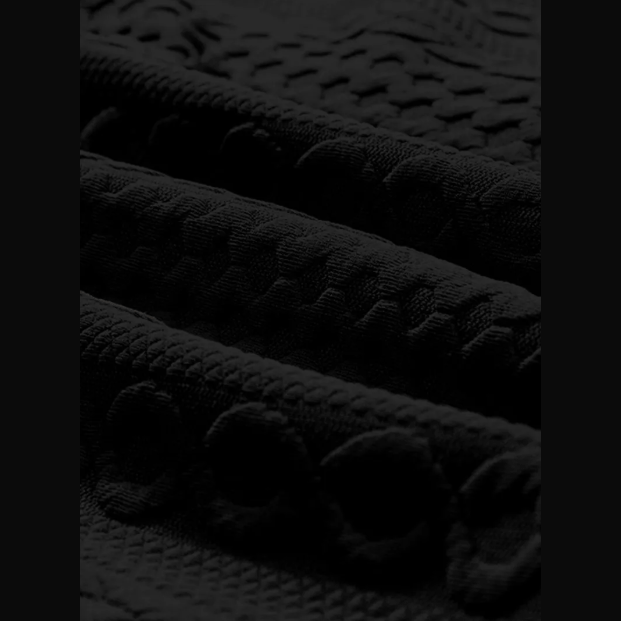 Maddox Black Cable Texture Puff Sleeve Loose Shacket