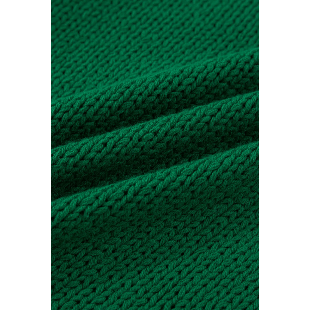 Evergreen Plaid Bow Graphic Christmas Sweater
