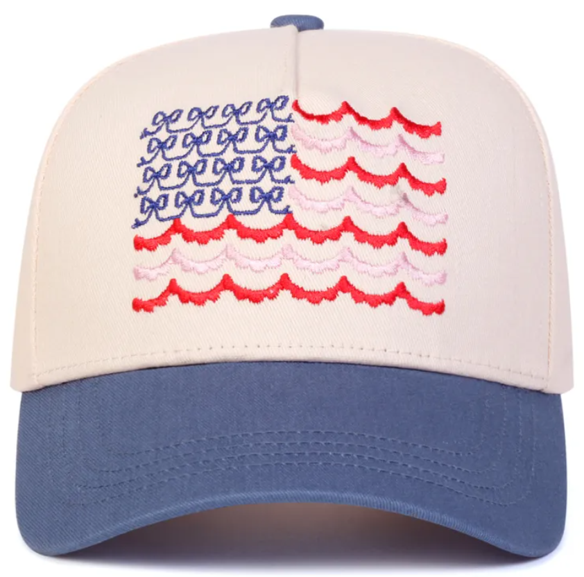 Flag Embroidered Baseball Cap - 3 Colors