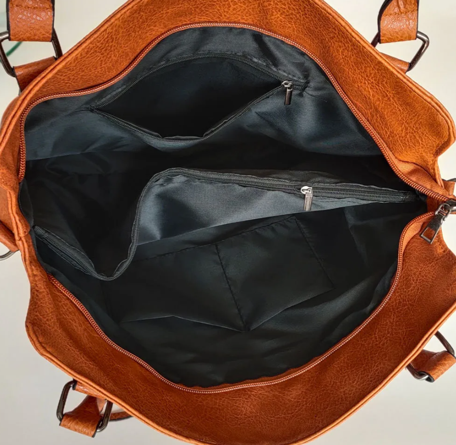 Itzel Dual‑Zip Accent Shoulder Bag