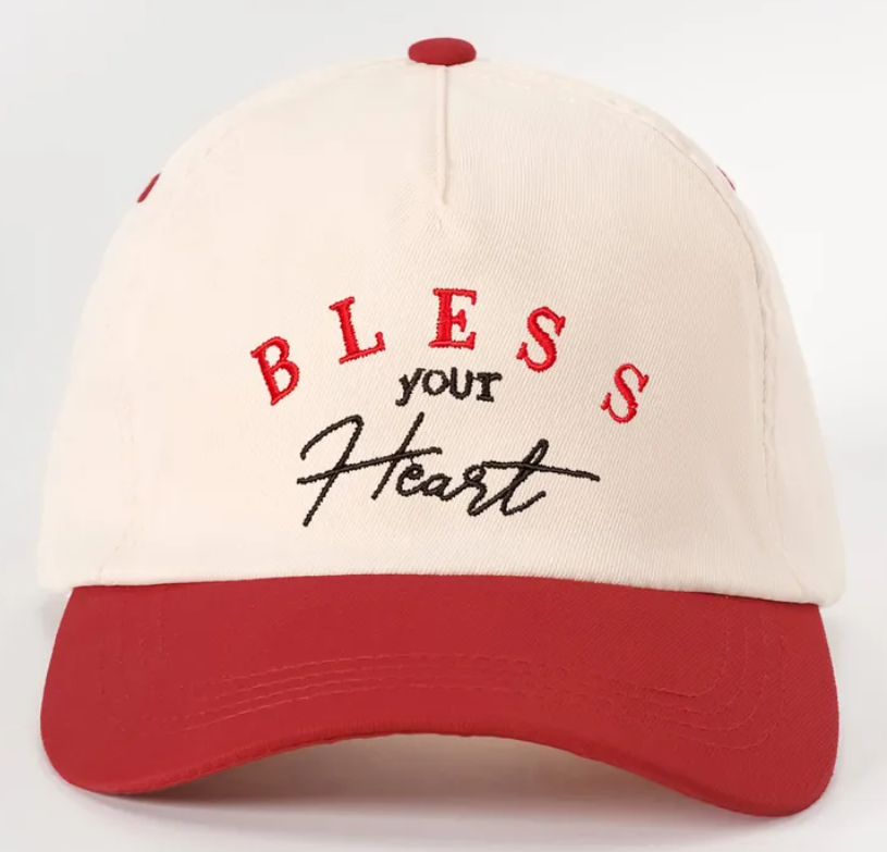 Bless Your Heart Embroidered Baseball Cap - 6 Colors