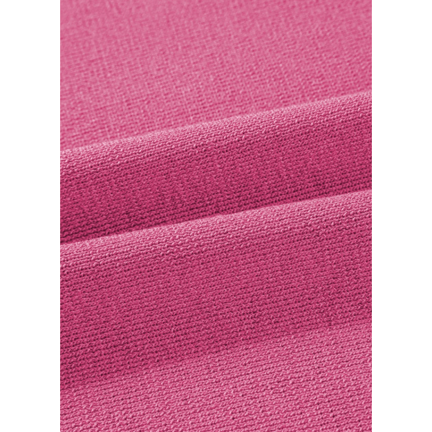 Tatina Pink Contrast Trim Half Sleeve Top Drawstring Pants Loose 2pcs Sweater Suit