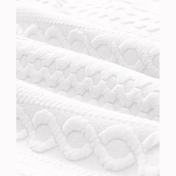Maddox White Cable Texture Puff Sleeve Loose Shacket