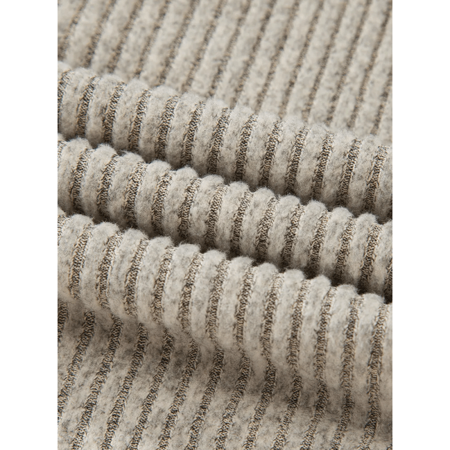 Karty Khaki Rib Textured Henley Knit Top