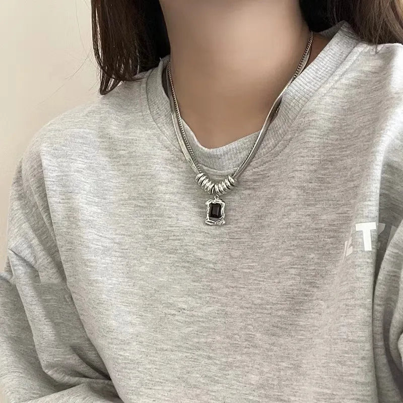 Irregular Block Style Double Layer