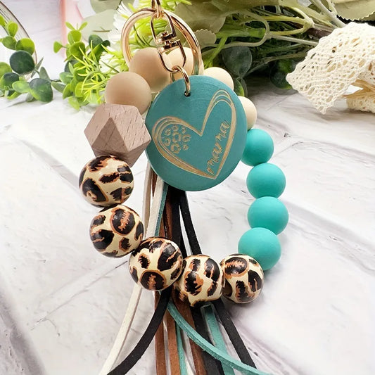 Mama Beaded Keychain/Bag Charm - 4 Colors