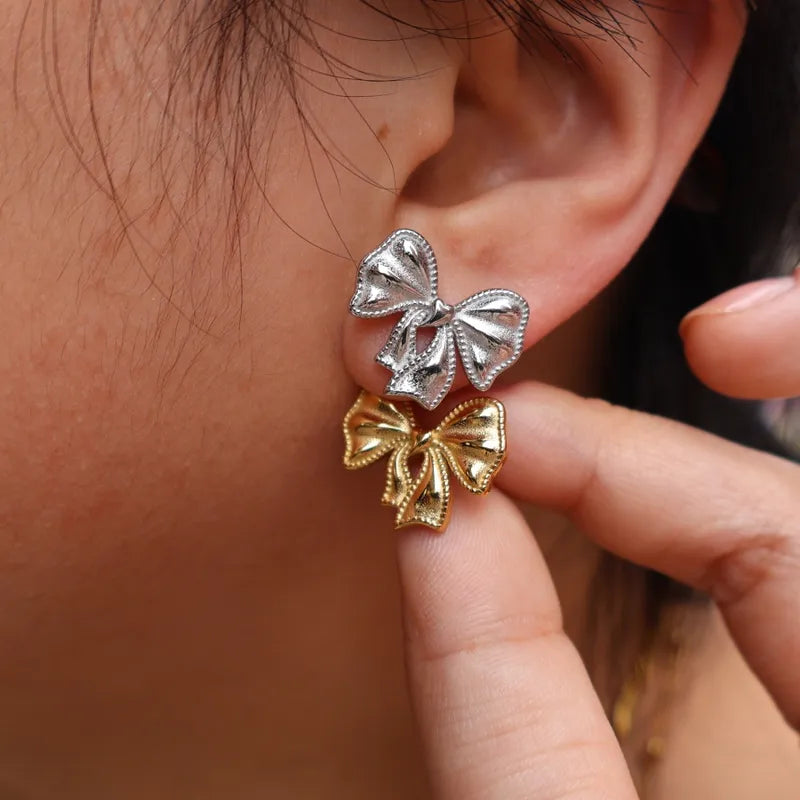 Bow Knot Earrings - 2 Colors