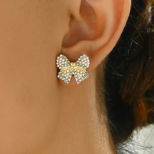 Bow Tie Stud Earrings