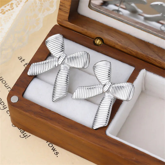 Silve Bow Earrings