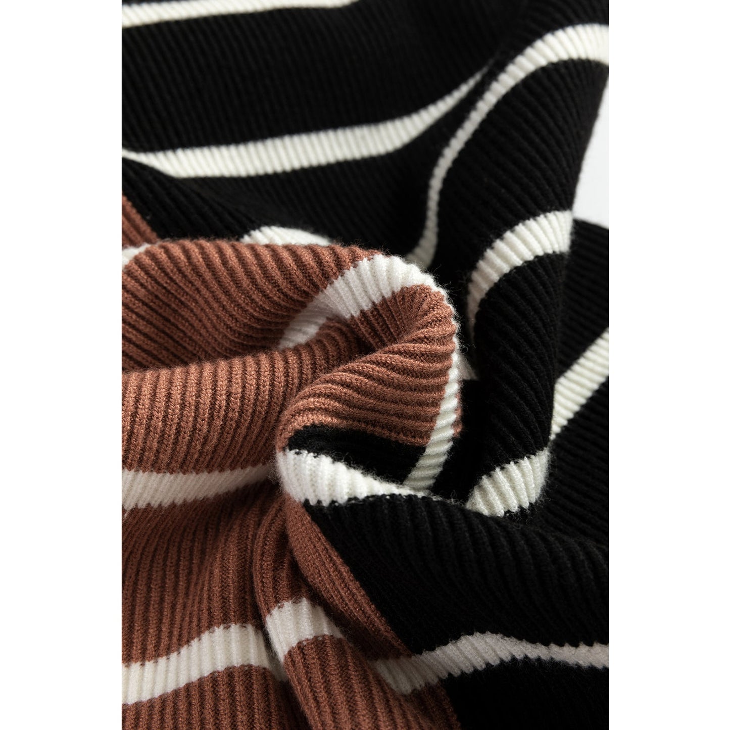 SALE!! Penny Brown Color Block Quarter Zip Collar Short Sleeve Sweater Dress SALE!!
