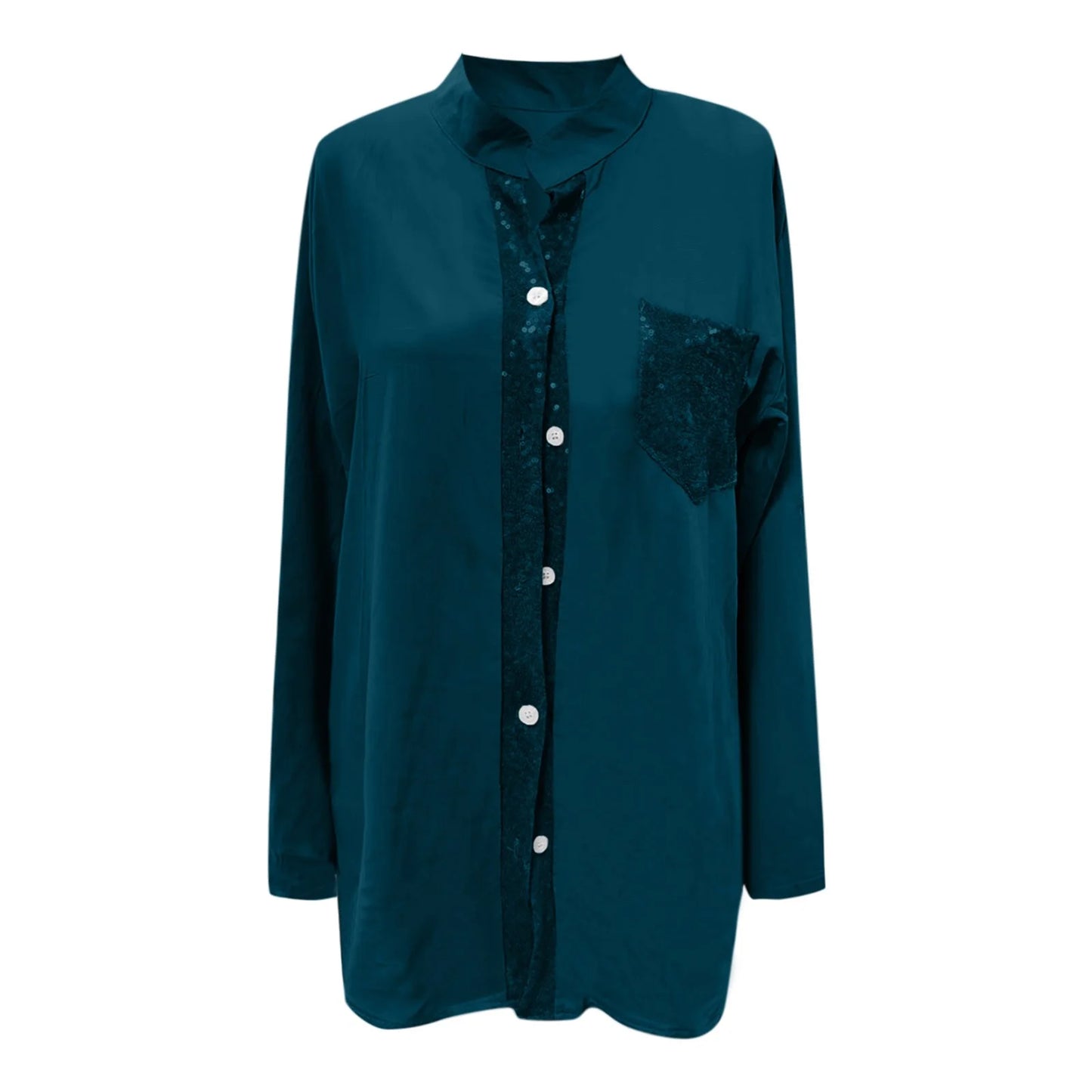 Darley Green V Neck Mid Sleeve Blouse