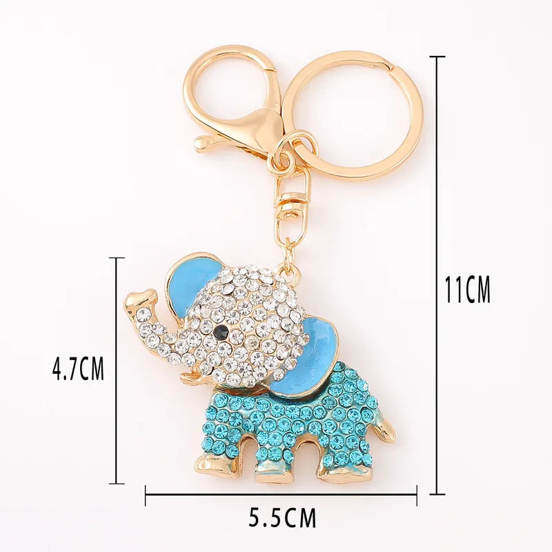 Elephant Rhinestone Bag Charm / Key Chain - 4 Colors