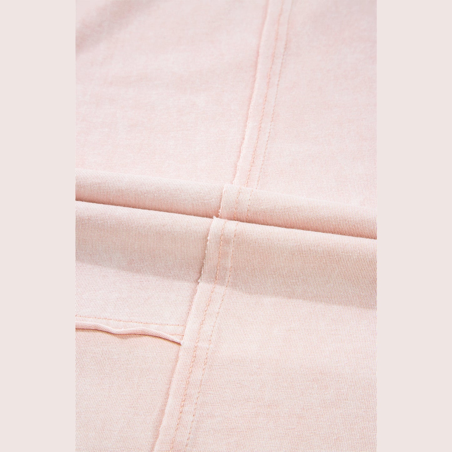Erina Pink Flower Patch Mineral Washed Terry Knit Cropped Wide Leg Pants