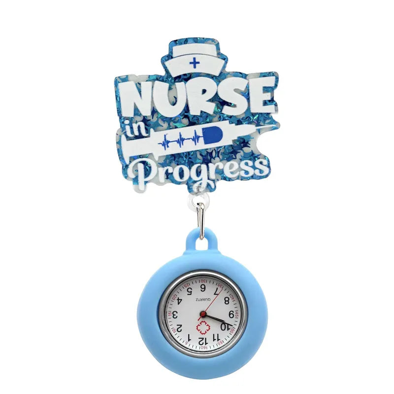 Nurse Pocket Watch Badge Reel - 4 Colors