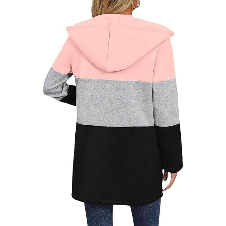 Kenza Three Color Hooded Jacket