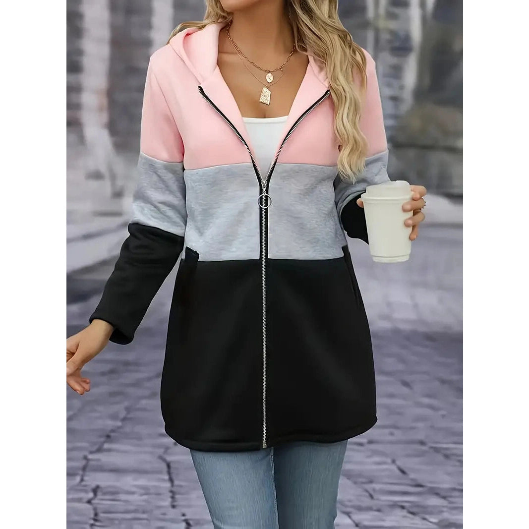 Kenza Three Color Hooded Jacket