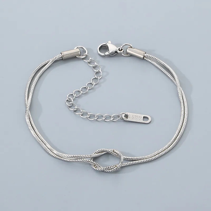 18K Gold Plated Knot Bracelet - 2 Colors