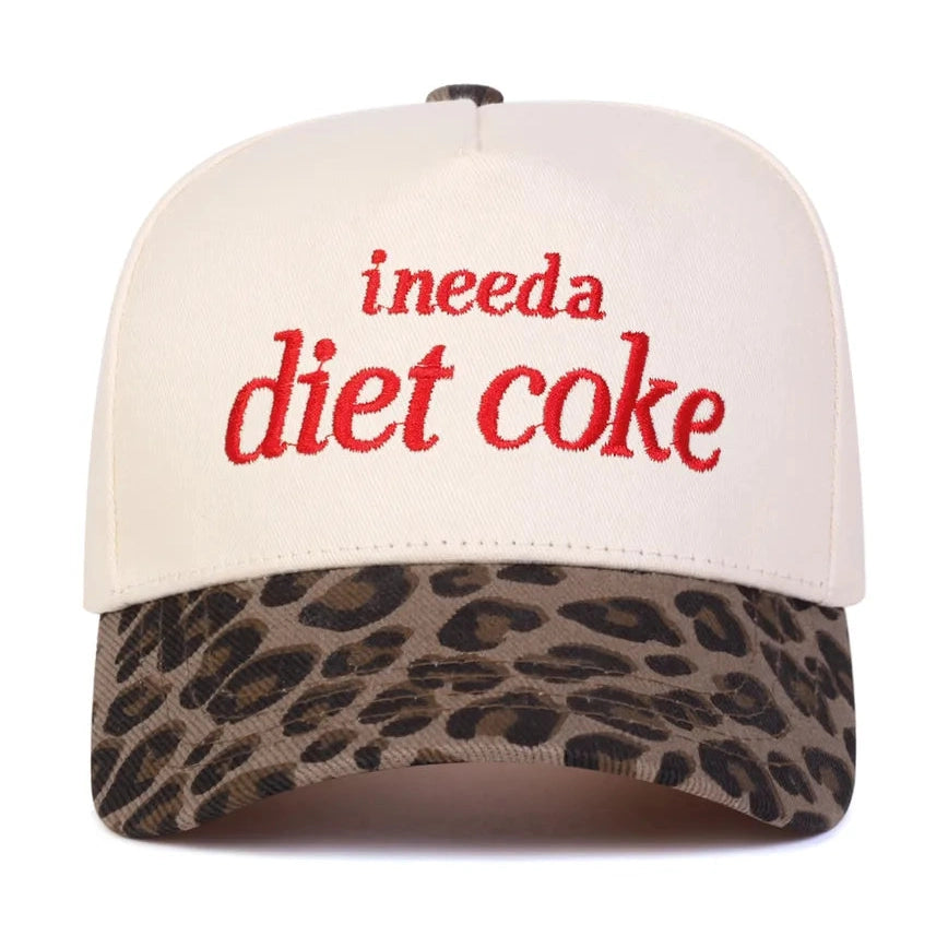 I Need a Diet Coke Embroidered Baseball Cap - 4 Colors