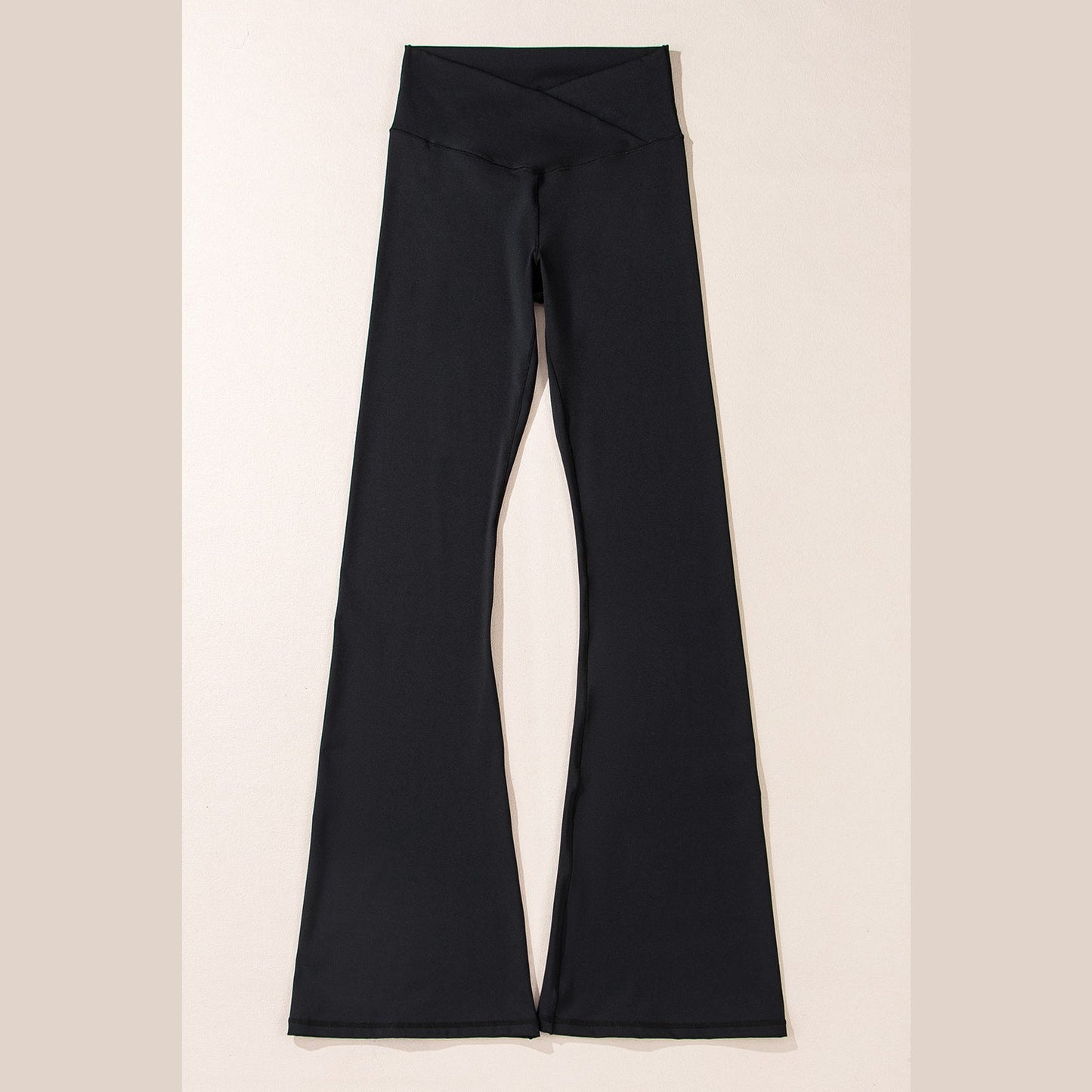 Marishka Black V Shape High Waist Flared Leggings