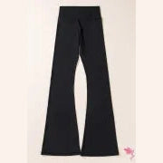 Marishka Black V Shape High Waist Flared Leggings