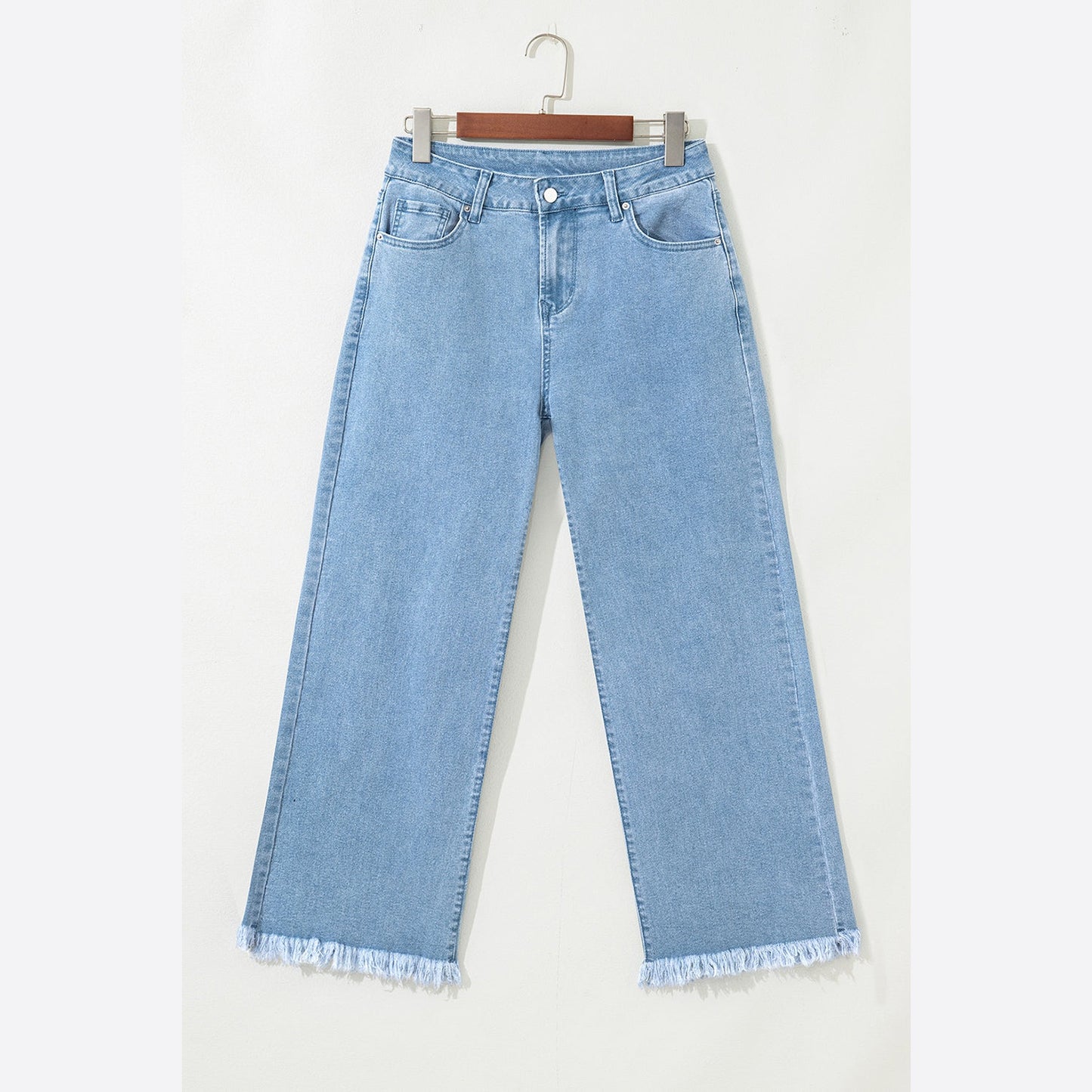 Marinda Acid Washed High Rise Cropped Wide Leg Jeans