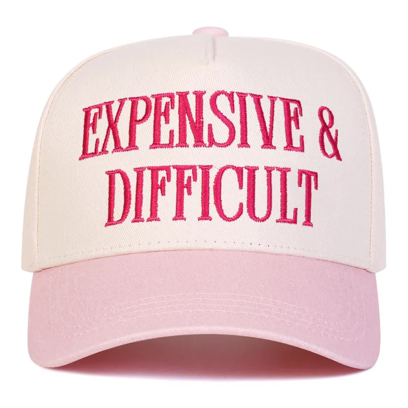 Expensive & Difficult Embroidered Baseball Cap - 6 Colors