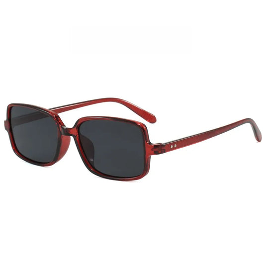 Oversized Scarlet Frames with Deep Tint