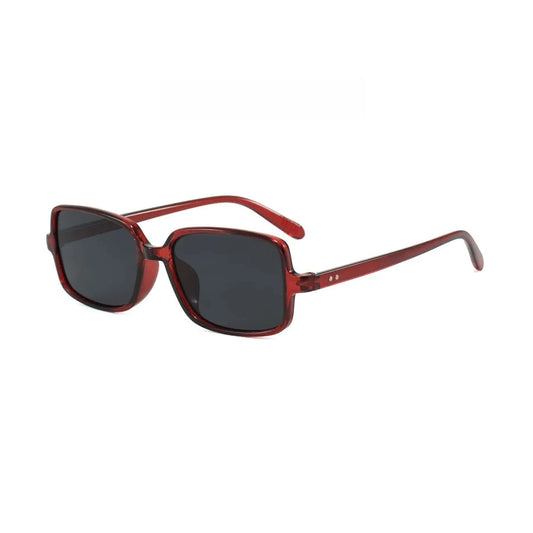 Oversized Scarlet Frames with Deep Tint