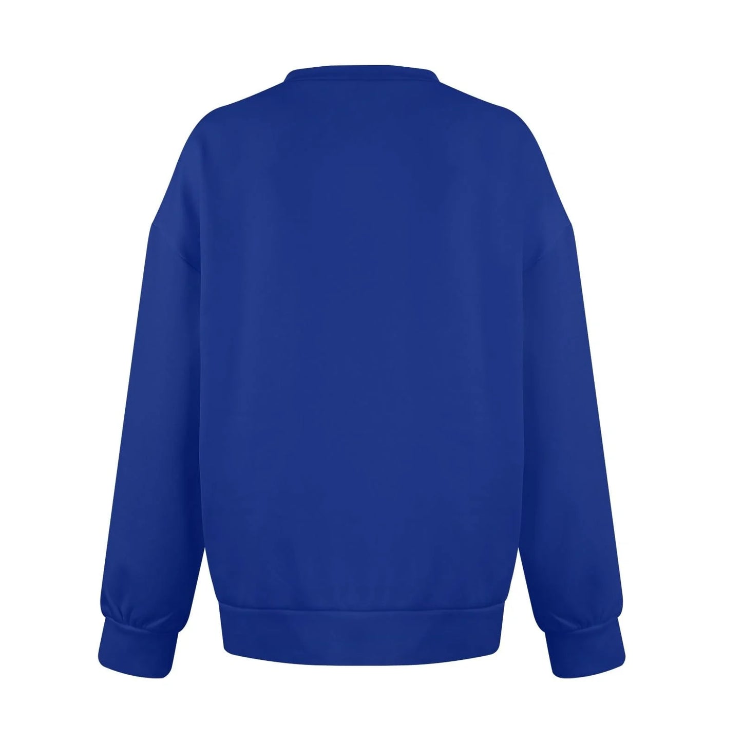 Quincie Blue V Neck Kangaroo Pouch Sweatshirt