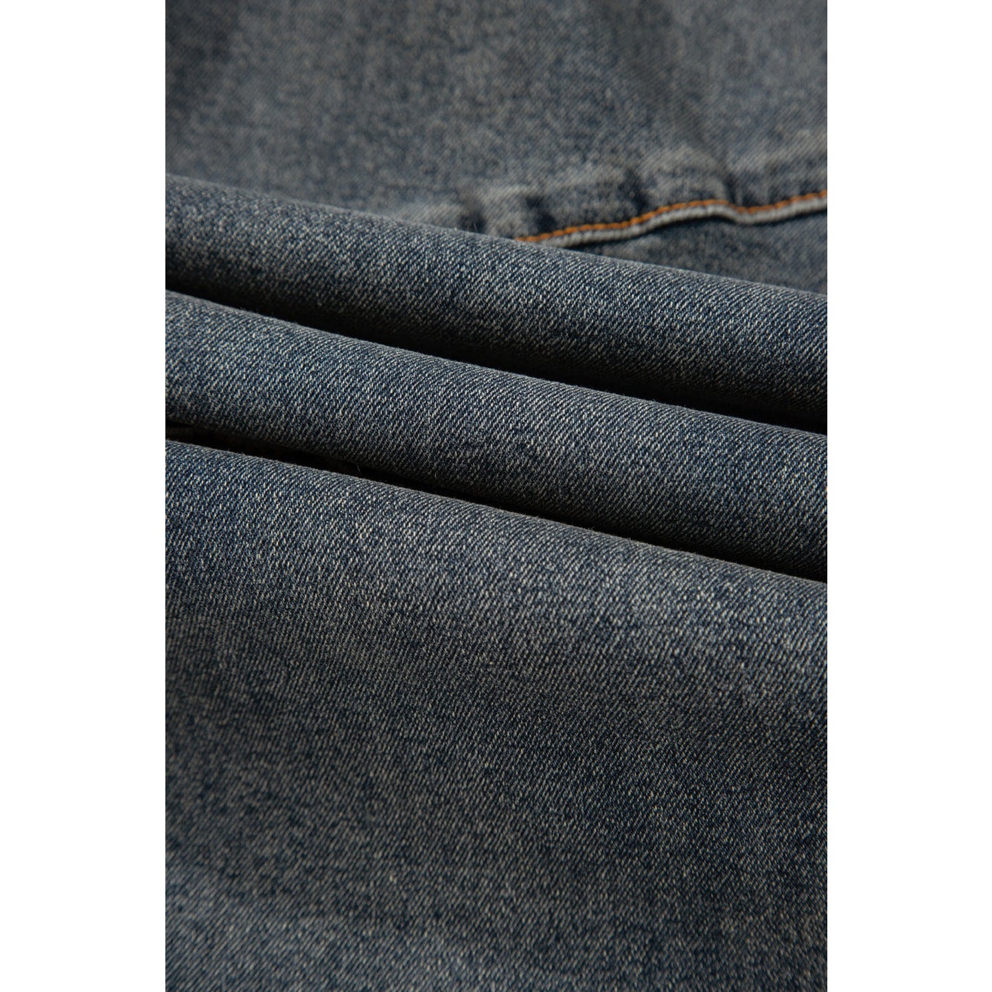 Samantha Exposed Stitching Loose Straight High Waist Jeans