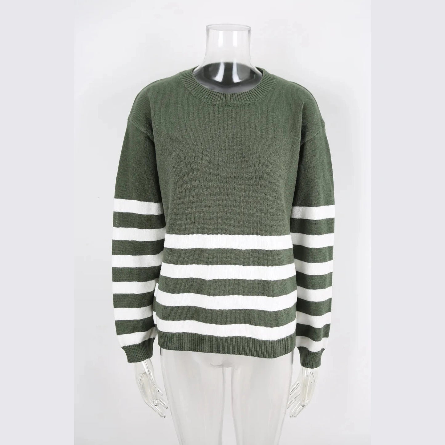 Shania Striped Drop Shoulder Sweater - 3 Colors