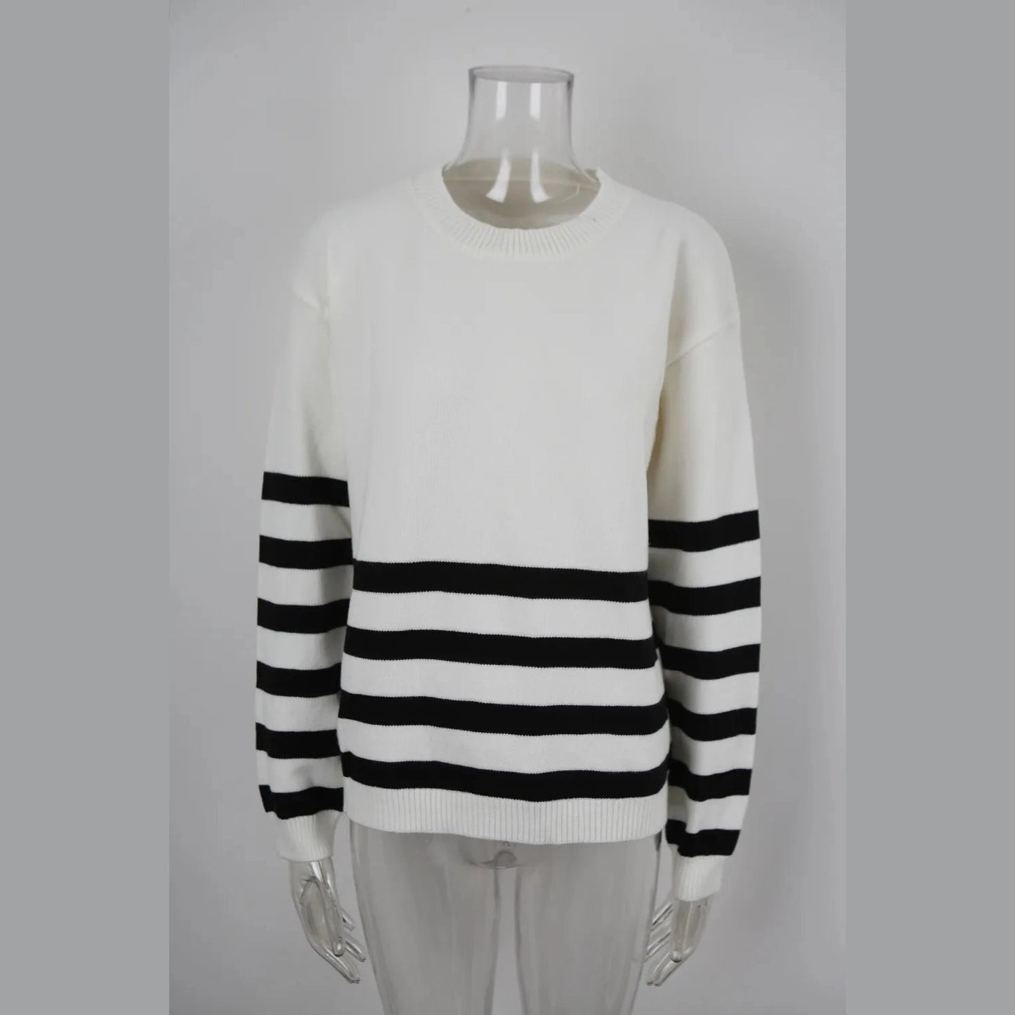 Shania Striped Drop Shoulder Sweater - 3 Colors