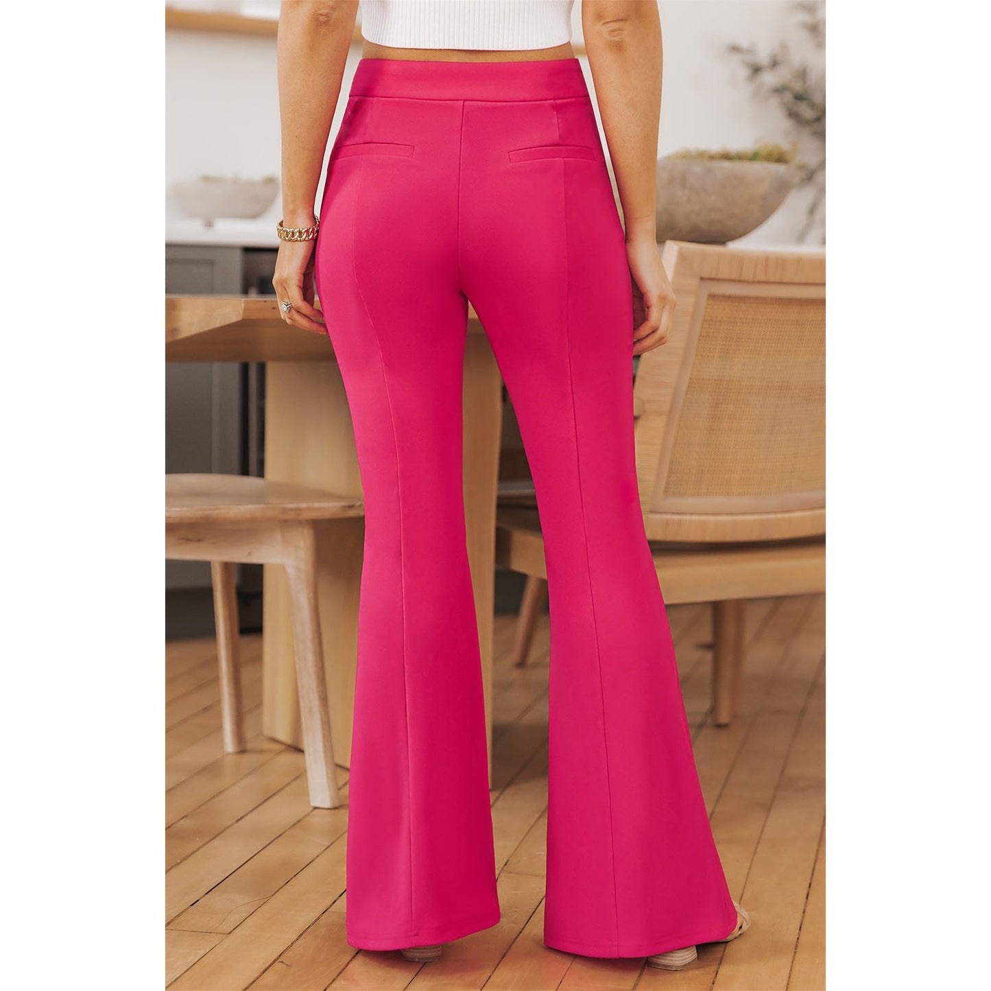 REDUCED!!! Sophey Pink Split Hem High Waist Pants REDUCED!!!