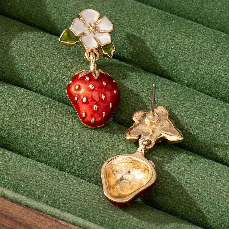 Strawberry Drop Earrings