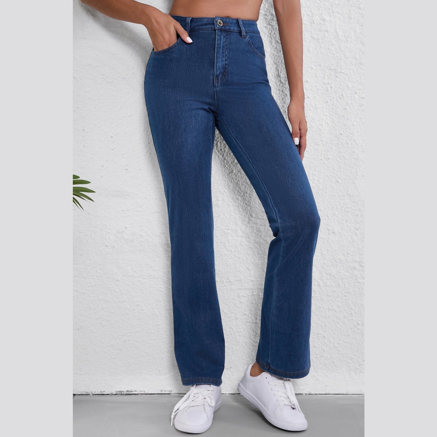 REDUCED!!! Trina Mid Waist Stretchy Knit Casual Bootcut Jeans REDUCED!!!