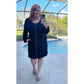 RTS Kate Black Button Up High Waist Long Sleeve Dress