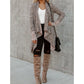 RTS Di Leopard Leopard Open Front Cardigan