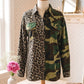 Sorsha Leopard Camo Patchwork Oversize Shacket