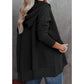 DESTASH Jayla Black Batwing Sleeve Pocketed Henley Hoodie