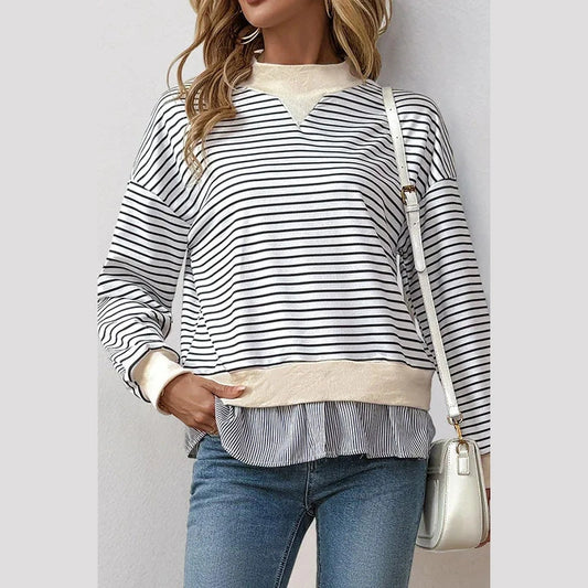 Jerilyn Faux Two-Piece Long Sleeve Shirt