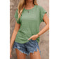 Joie Grass Green Textured Batwing Sleeve Tee