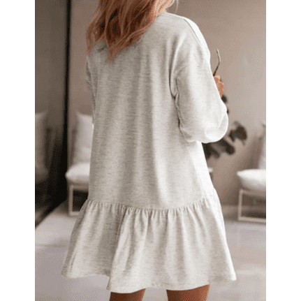 Sochia Puff Sleeve Ruffle Hem Mini Dress