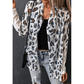 Oprah White Vintage Leopard Print Open Cardigan