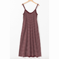 Renee Red Stripe Side Pocket Spaghetti Straps Maxi Dress